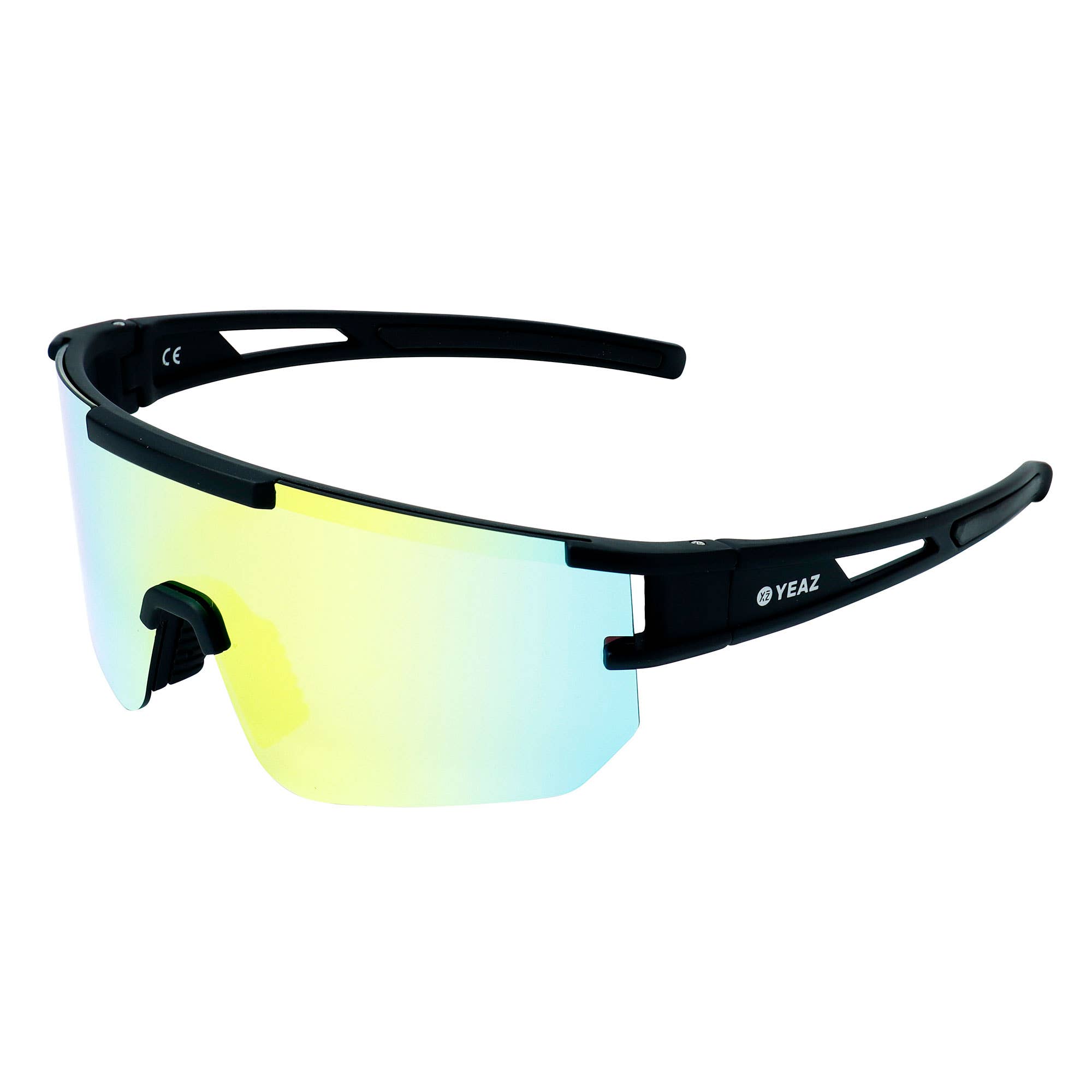 jaune Lunettes de sport SUNSPARK noires avec verres verts dorés en vente sur Faire0