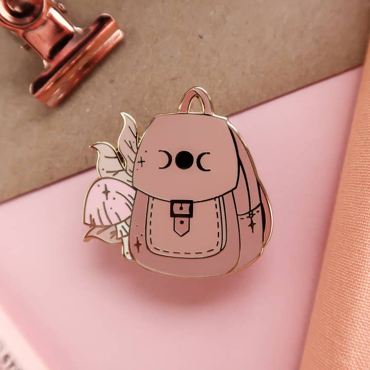 Lula Rocks β wholesale Lapel pin/button β Witch's Backpack Enamel Pin2