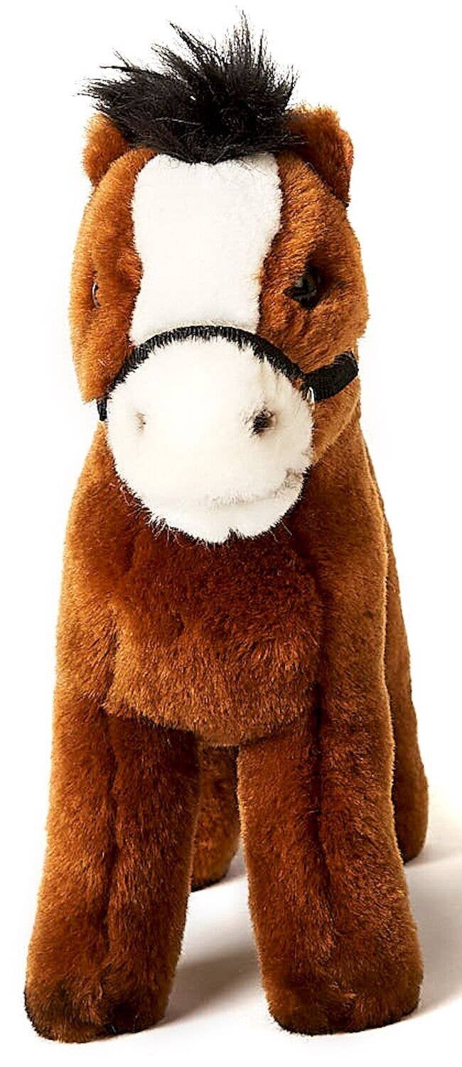 Uni Toys - Wholesale Stuffed/Plush Toy - Kids & Baby - horse, standing, brown (without saddle) - cuddly/plush toy1