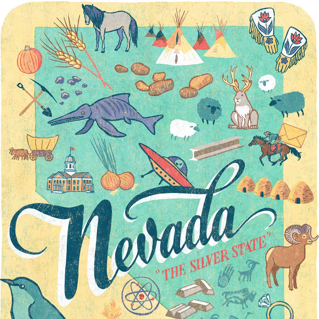 Anagram Press - Wholesale Art Print - Nevada Print4
