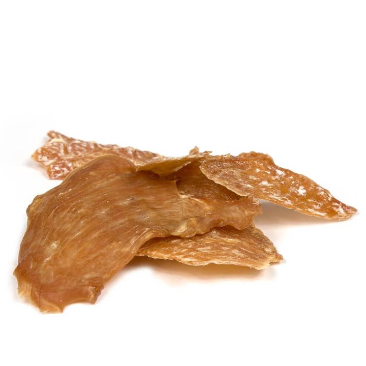 Lucky Premium Treats - Wholesale Pet Treats - Dog - Chicken Jerky Bits and Strips - Bulk per lb
