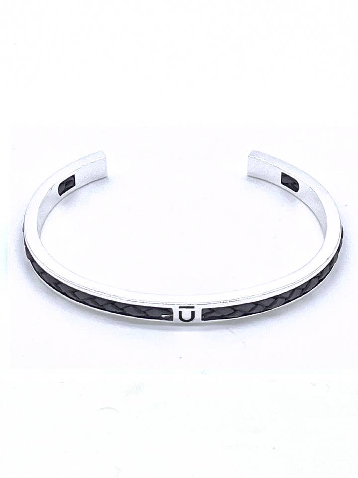 GRAUE LEDERMANSCHETTE VON CFLS für den Großhandel von GLUNT