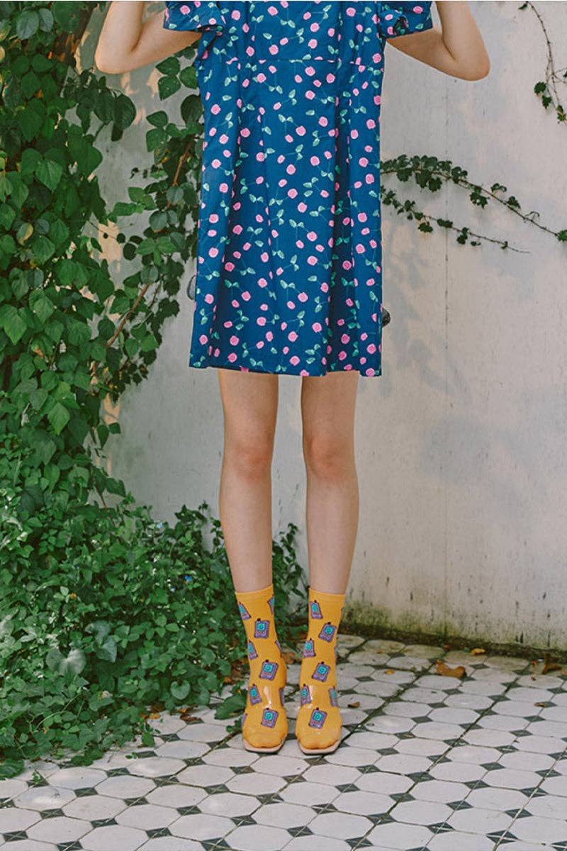 7DAYSSOCKS – Engroshandel Strømper - Dame – Kvinders Crew Pangpara-Pangpang Strømper12