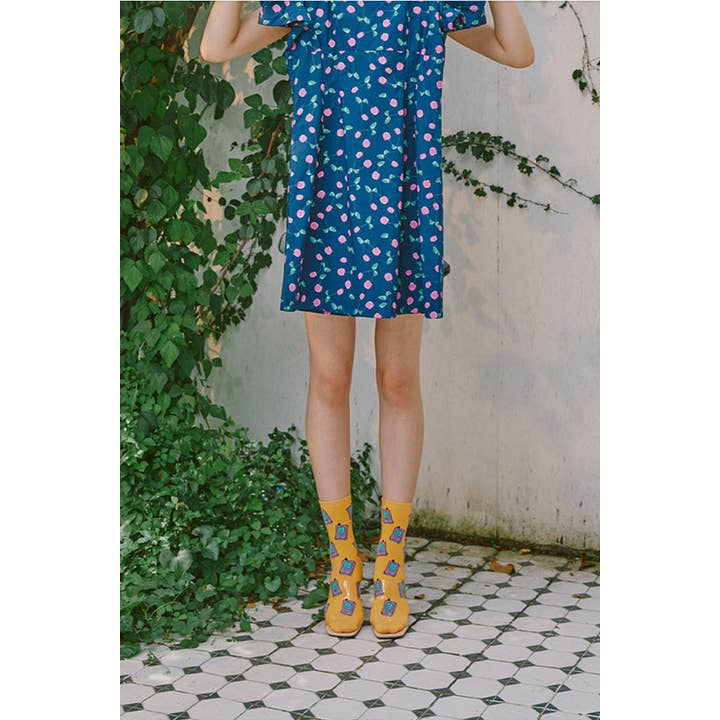 7DAYSSOCKS – Engroshandel Strømper - Dame – Kvinders Crew Pangpara-Pangpang Strømper12