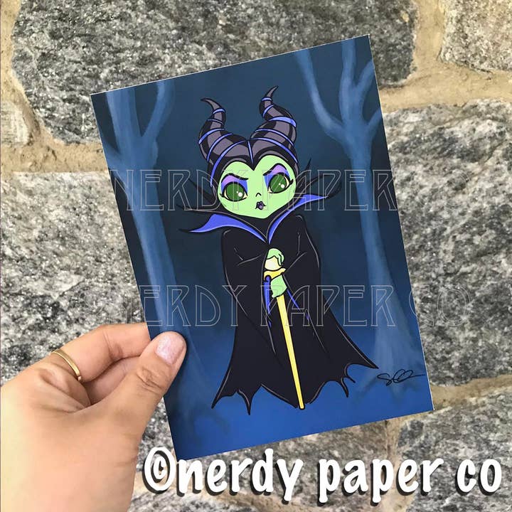 Meesteres van het Kwaad | Handgetekende Kunstprint | Kunstprint voor wholesale door NERDY PAPER CO.