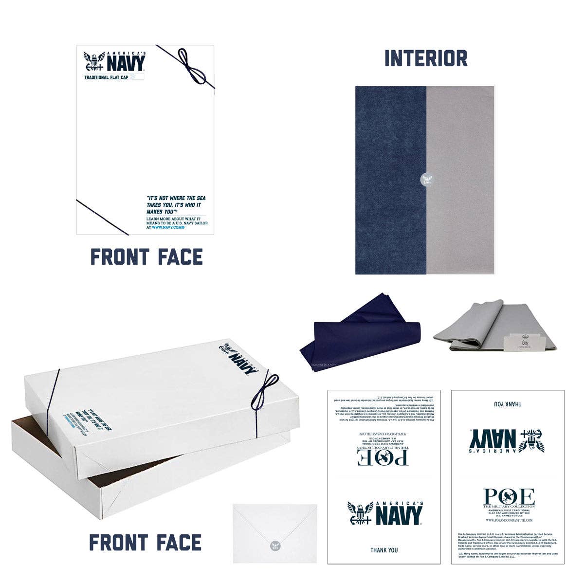 Poe & Company Limited, LLC – wholesale Platt keps - Herr – Officiellt licensierad U.S. Navy® 1775 Deluxe Edition platt keps14