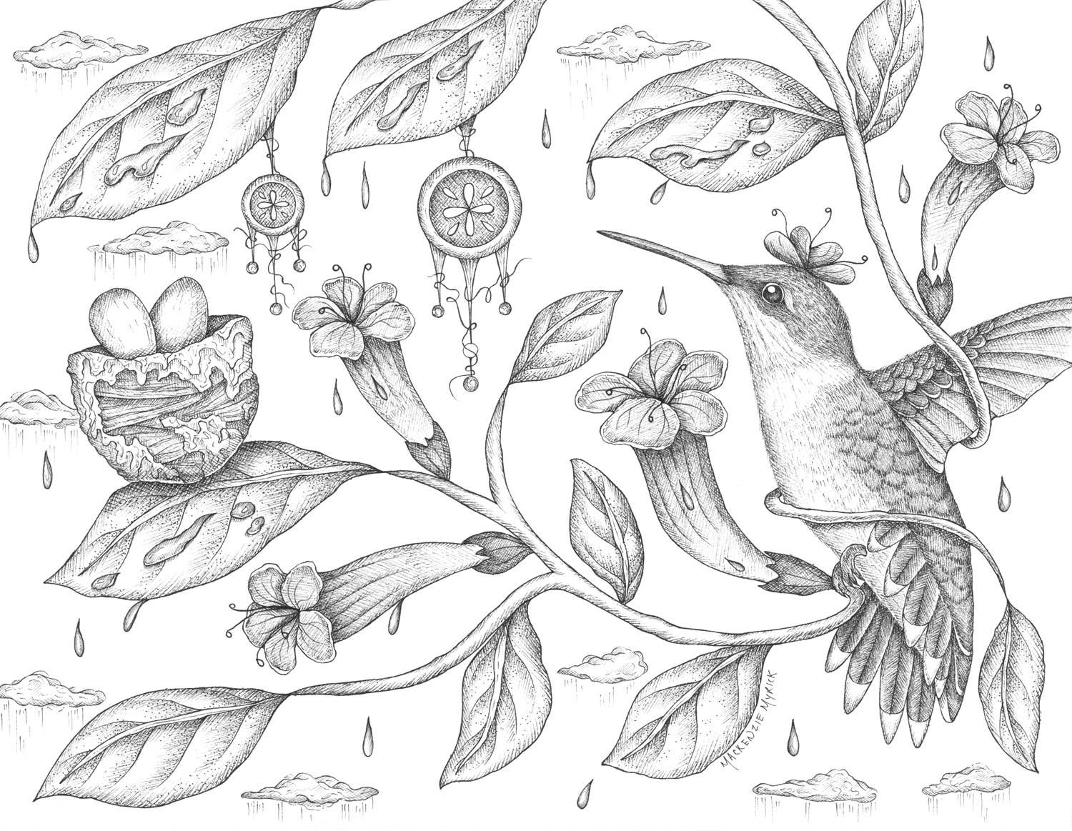 Mackenzie Myrick Studio - Wholesale Everyday Greeting Card - The Raincatcher | Greeting Card3