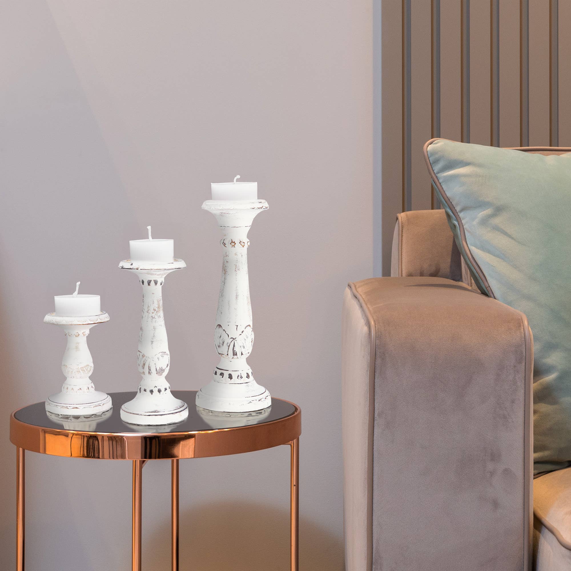 Mela Artisans - Wholesale Candle Holder - Pakshi Candle Holder Set of Three4