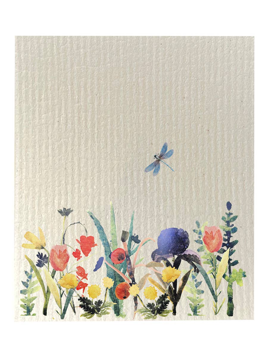 Knollwood Lane - Vente Torchon - Ensemble de 2 torchons biodégradables Floral Collection TWO8