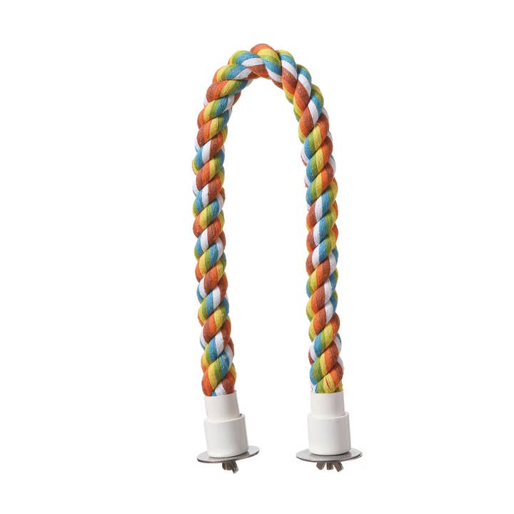 Bubimex - Wholesale Pet Rope Toy - Dog - Flexible cotton rope perch Ø 2x60cm straw