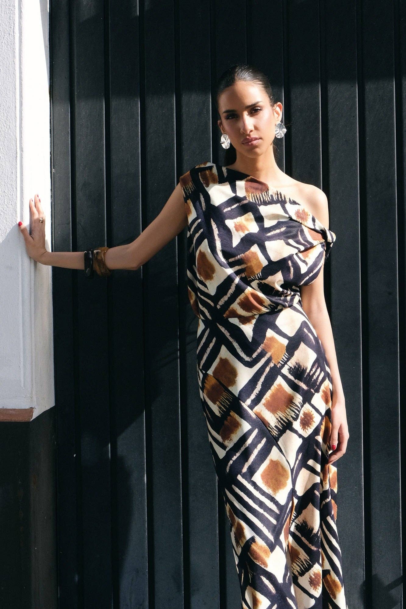 Black ETHNIC ASYMMETRICAL BLOUSE for wholesale on Faire2