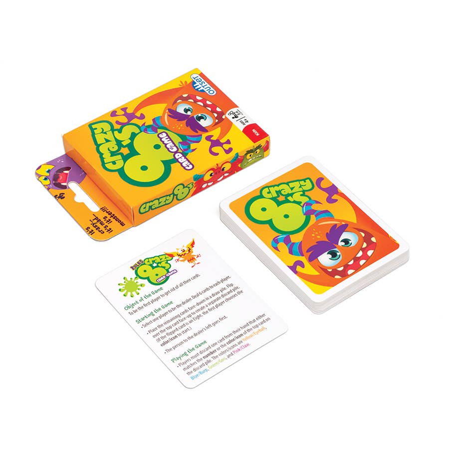 Outset Games and Cobble Hill Puzzles - Vente Jeux de cartes - Jeu de Cartes Crazy 8's - Édition Chaos des Monstres 👹3