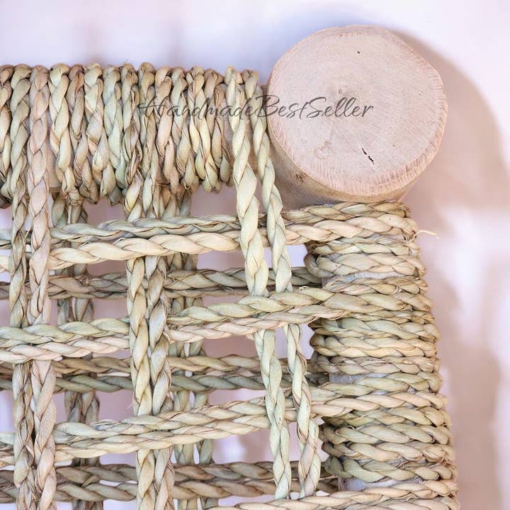 HandmadeBestSeller – wholesale Bench – Moroccan Bench with Palm Leaf Rope.5