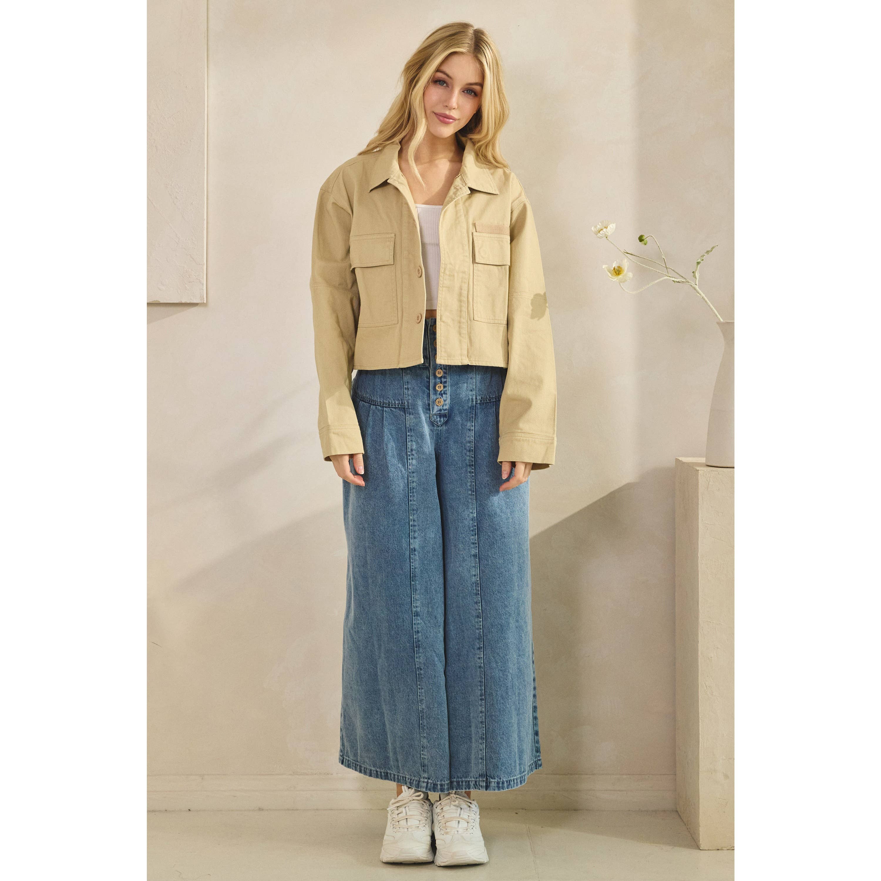 Veveret – Blusão - Mulher por atacado – Casaco com Contraste de Lantejoulas17