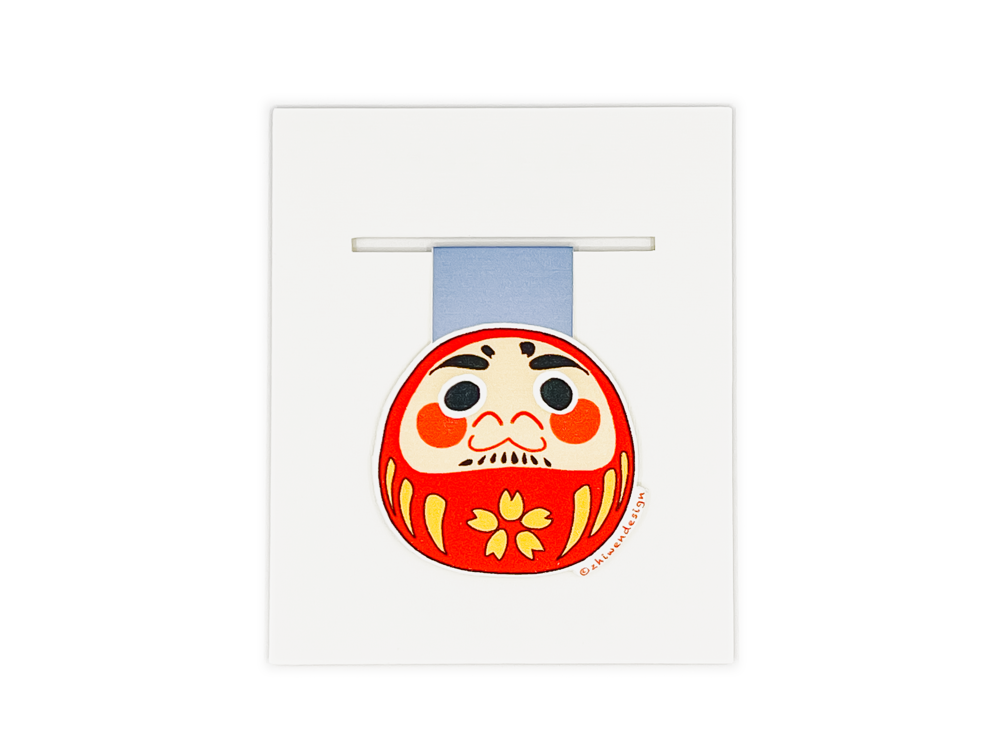 Zhi Wen Design – wholesale Bookmark – Daruma Doll Page Clip1