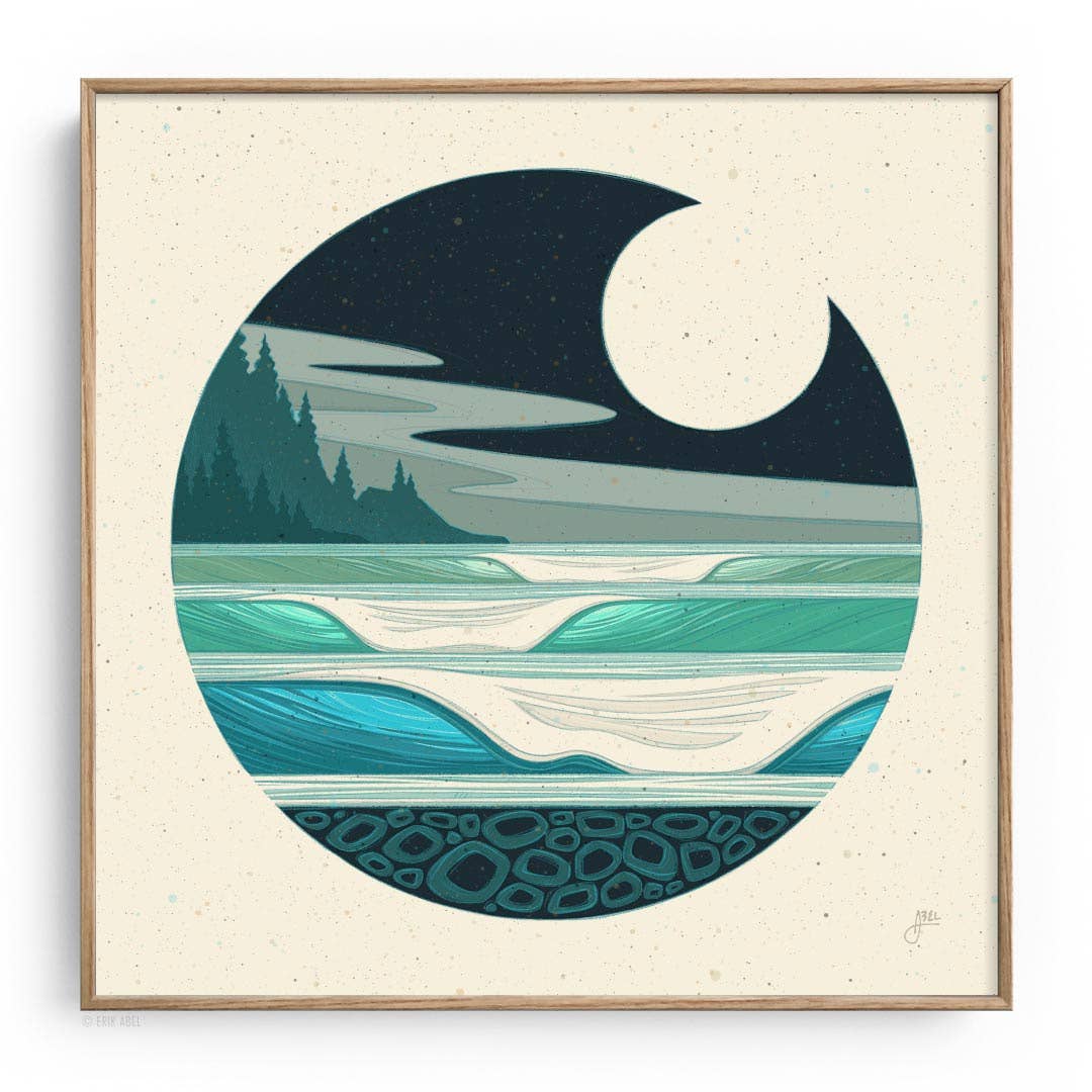 Abel Arts - Wholesale Art Print - NW Moon - WHLSL Print13