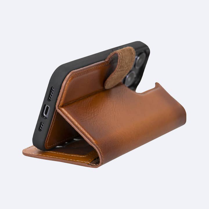 OXA LEATHER - Wholesale Phone Wallet - Unisex - iPhone 13 Pro Leather Wallet Case6