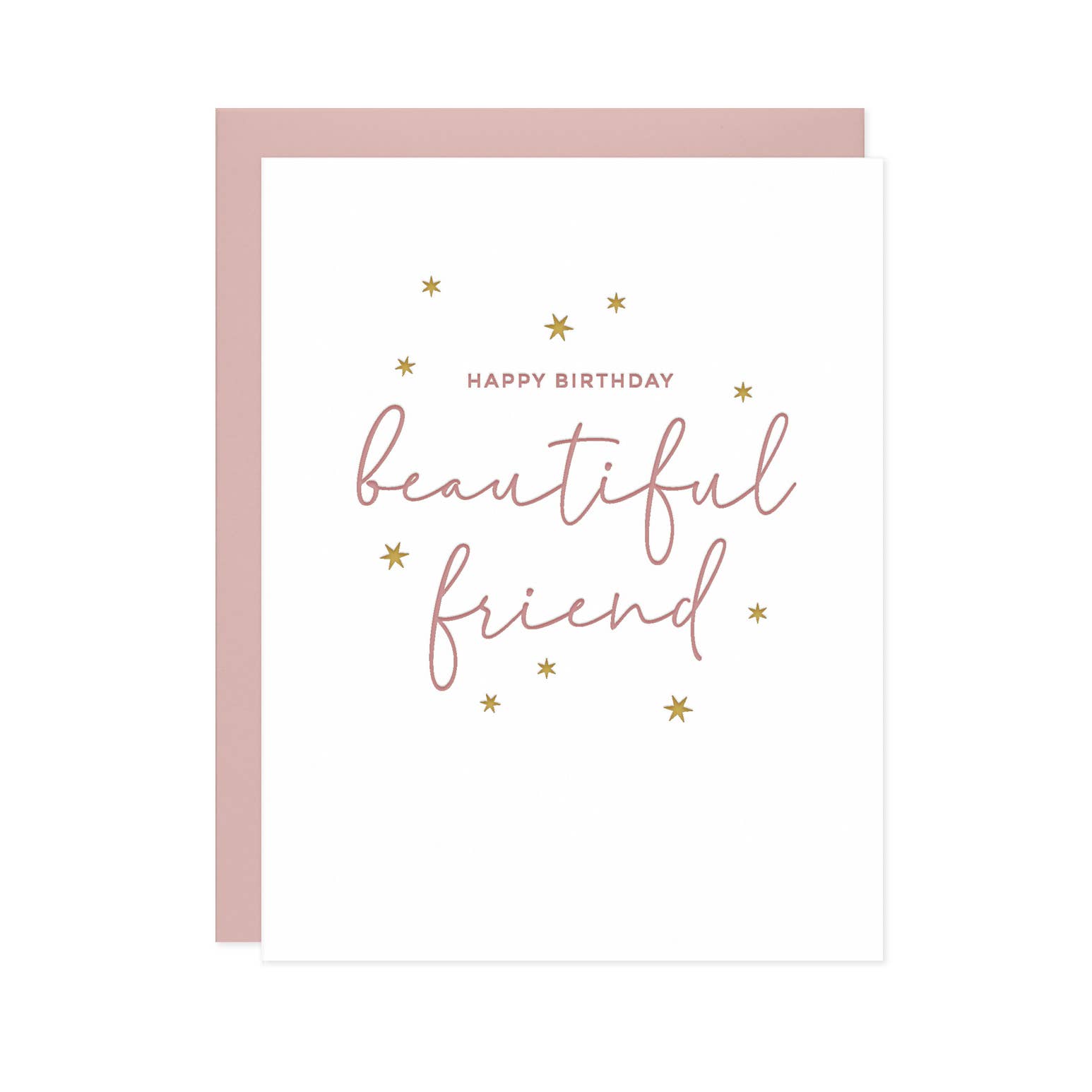 Missive - Wholesale Birthday Card - Beautiful Friend Birthday Letterpress Greeting Card1