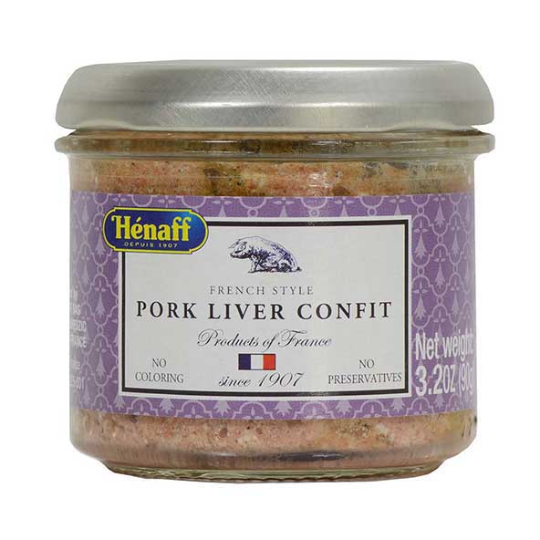 GourmetDis (Gourmet Food Distribution) - Wholesale Preserves - Henaff French Style Pork Liver Confit, 3.2oz Jar0