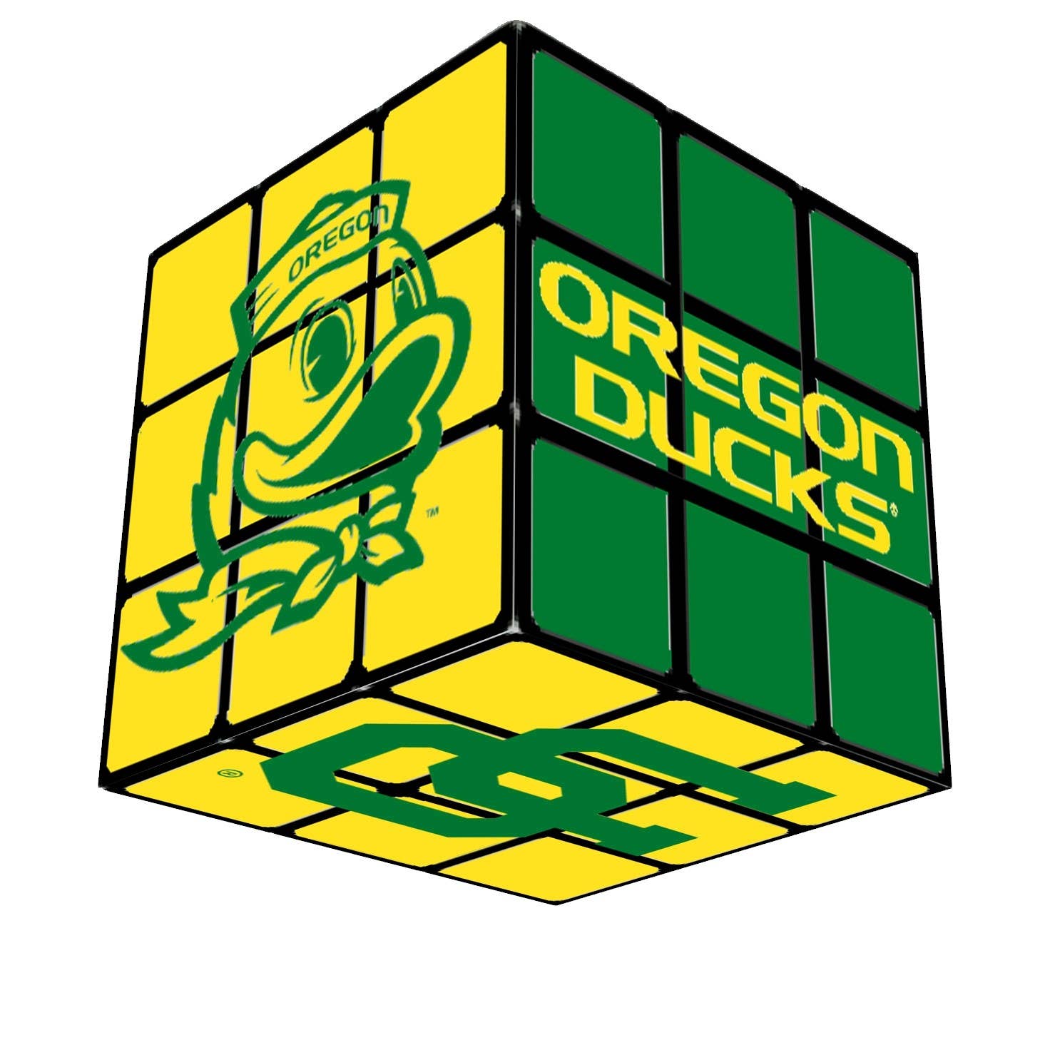 Sunkiss – Großhandel Puzzle - Erwachsene – University of Oregon Ducks Swizzle Cube (mittel)1