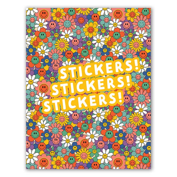 Retro Flowers Blank Sticker Album for wholesale by Sticker Planet