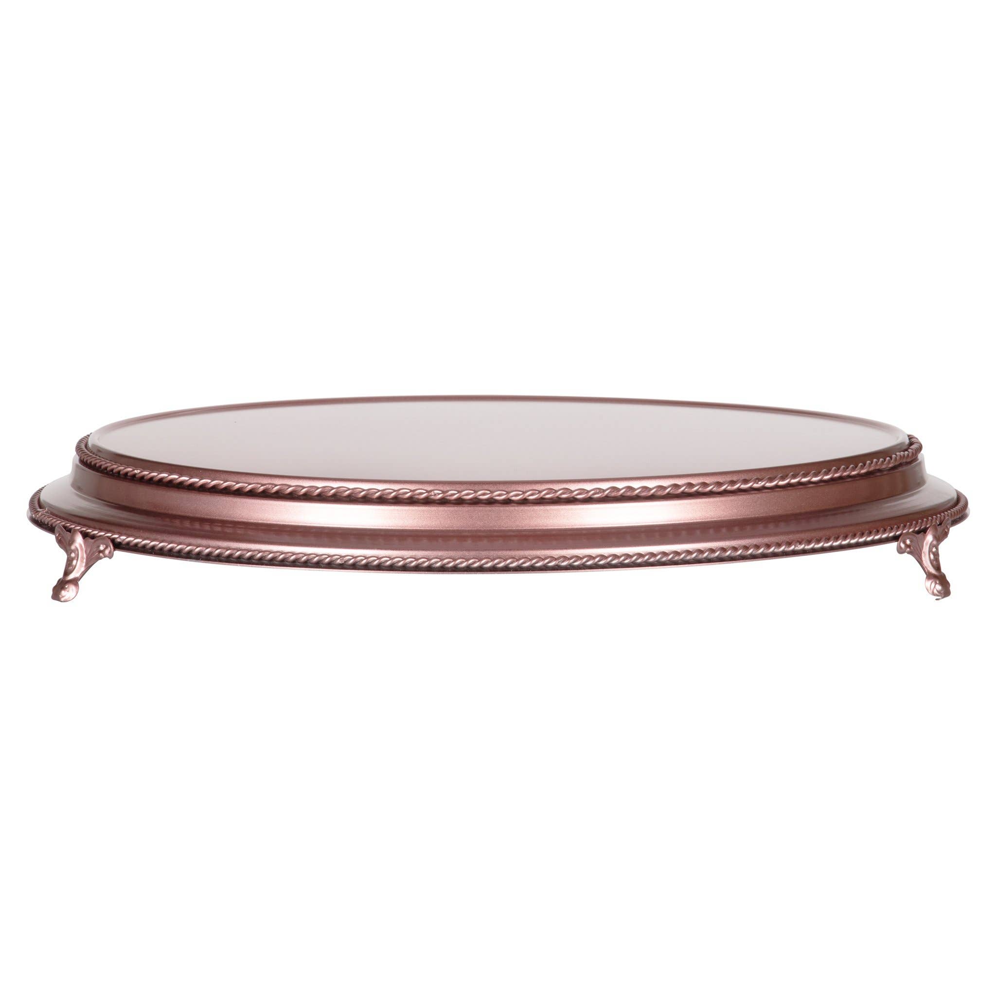 Amalfi Decor - Wholesale Cake Stand - 18 Inch Round Wedding Cake Stand Plateau - Rose Gold1