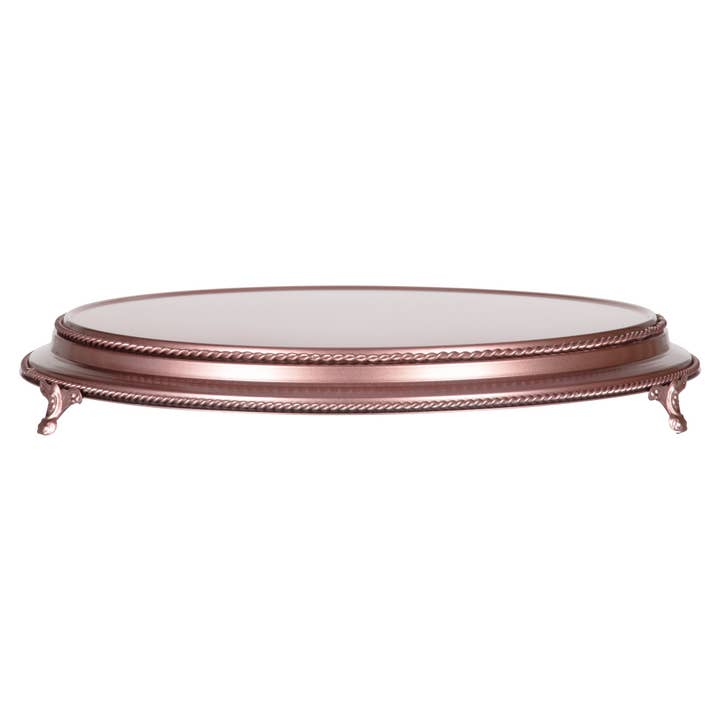 Amalfi Decor - Wholesale Cake Stand - 18 Inch Round Wedding Cake Stand Plateau - Rose Gold1