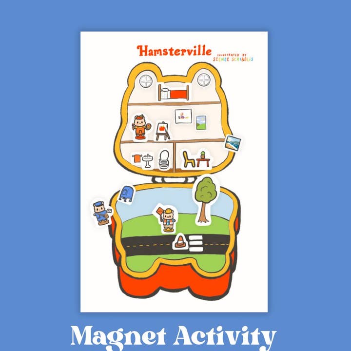 Seenee Scribbles - Vente Autocollant - Enfant et bébé - Activité magnétique de Hammy Pocket à Hamsterville0