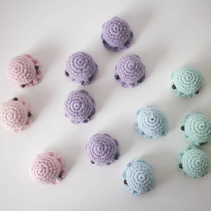 Mohu – Engroshandel Nøglering - Unisex – Hæklet blæksprutte amigurumi legetøj, ornament eller nøglering6