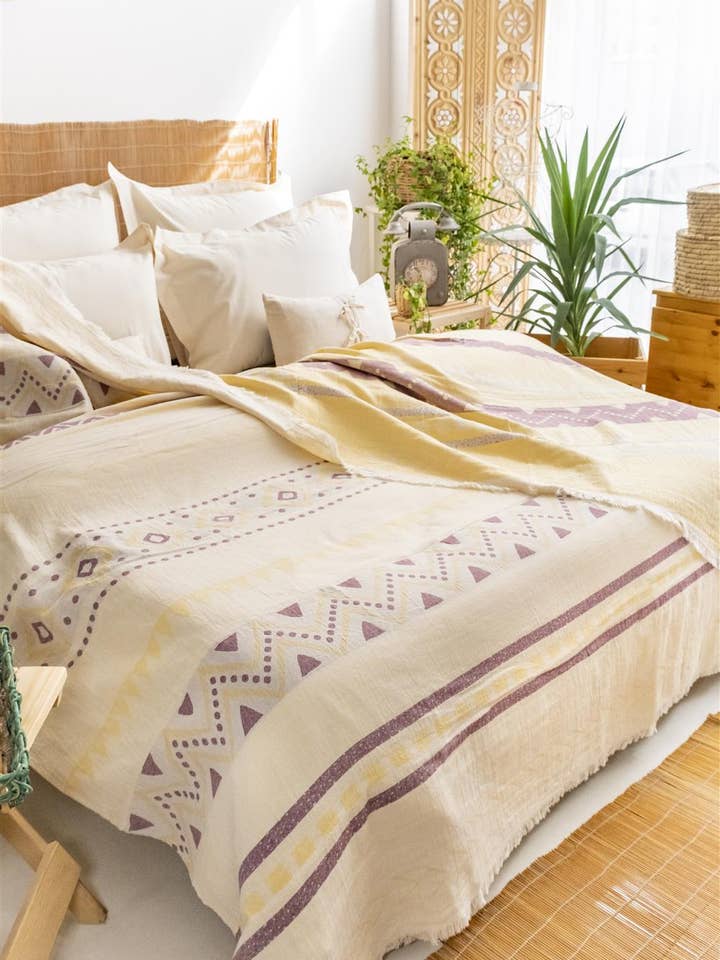 Colcha de Musselina 100% Algodão por Atacado – Macia e Respirável por atacado de Uzman home textile