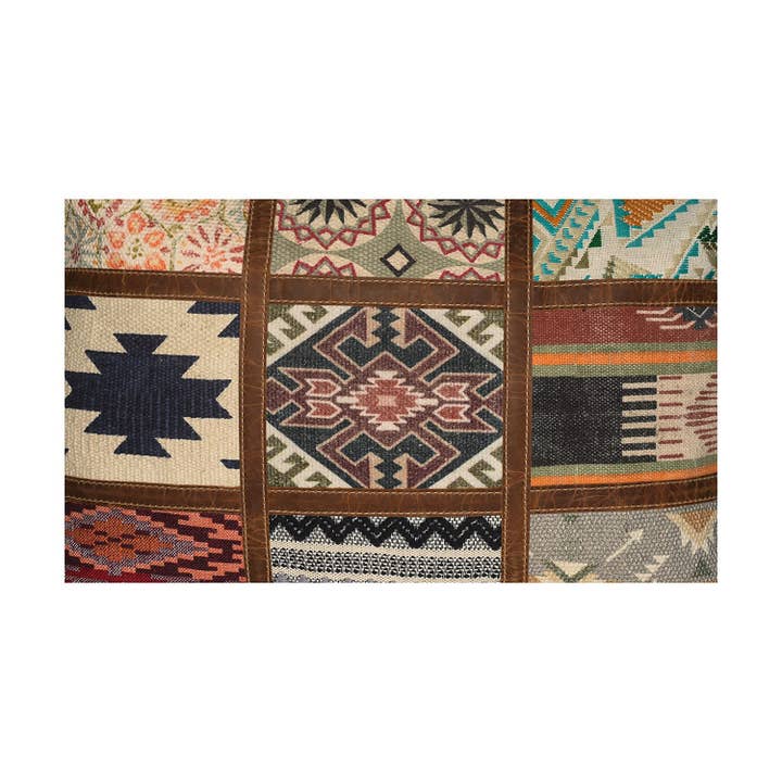 Hopofly Bags - Wholesale Weekender bag – women's - Canvas & Leather Weekender – MultiPatch Overnight Travel Bag5