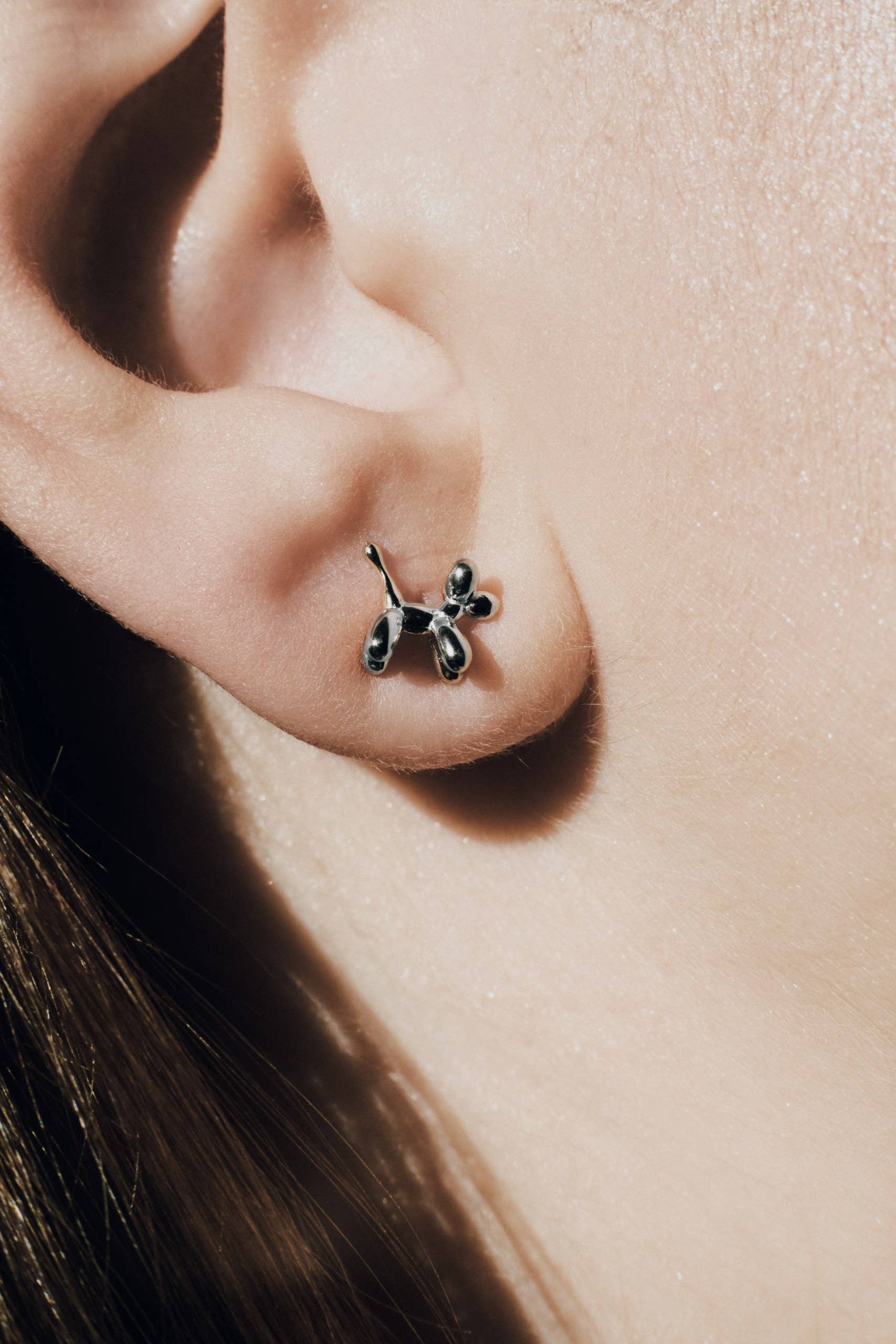 Moclein - Wholesale Stud/Post Earrings - Balloon Dog Minimalistic Stud Earrings1