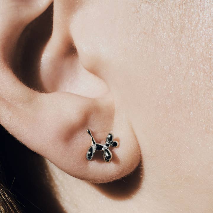 Moclein - Wholesale Stud/Post Earrings - Balloon Dog Minimalistic Stud Earrings1