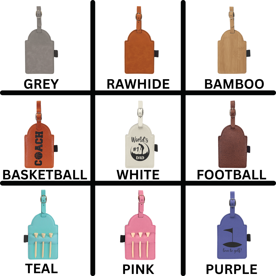 The Rural Home - Vendita all'ingrosso Accessori sportivi - Etichetta per Borsa da Golf Personalizzata all'Ingrosso con 3 Tee – Regalo con Tee Incisi1