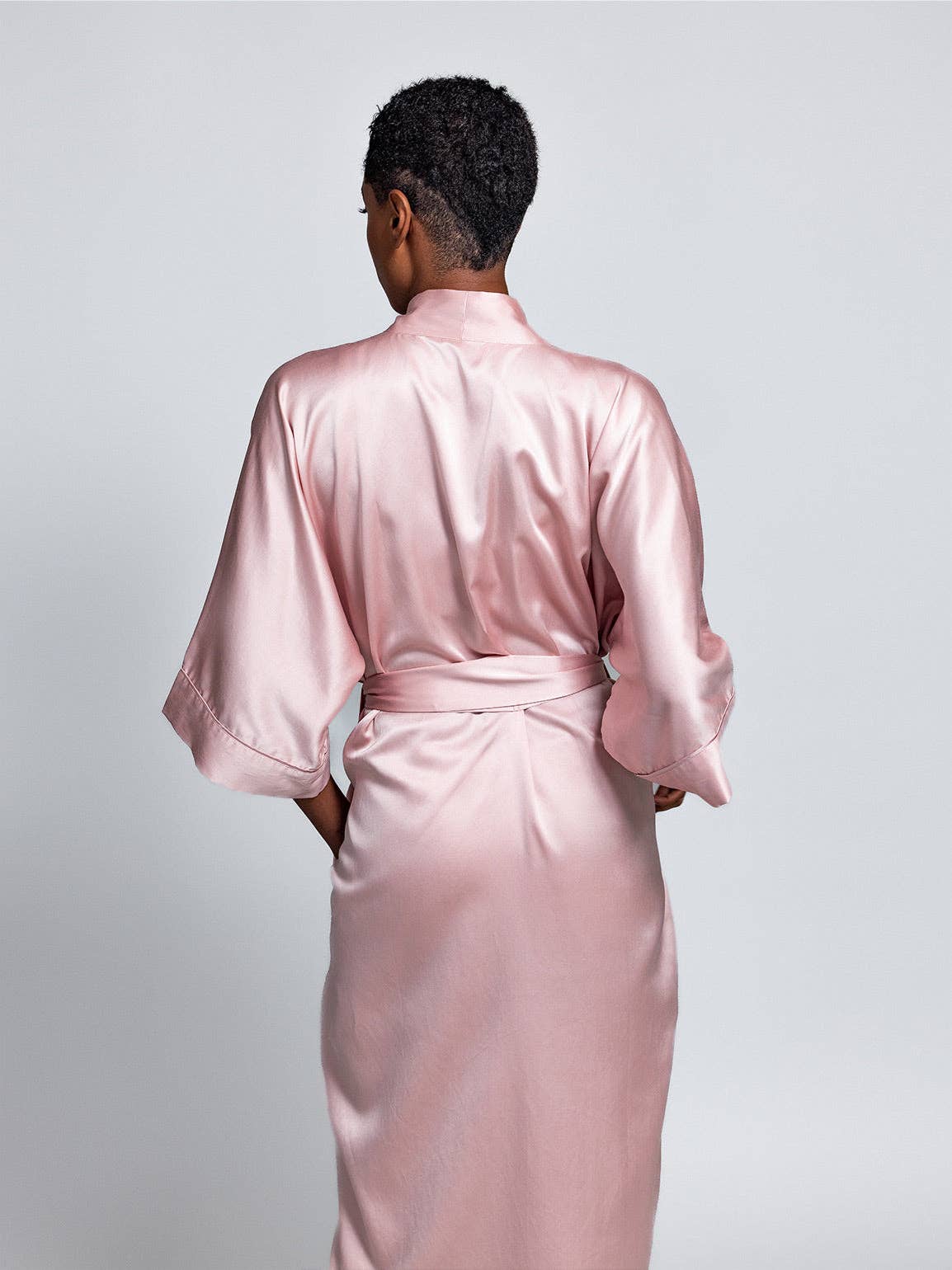 Meadow - Vente Peignoir – femme - Peignoir en soie style kimono9