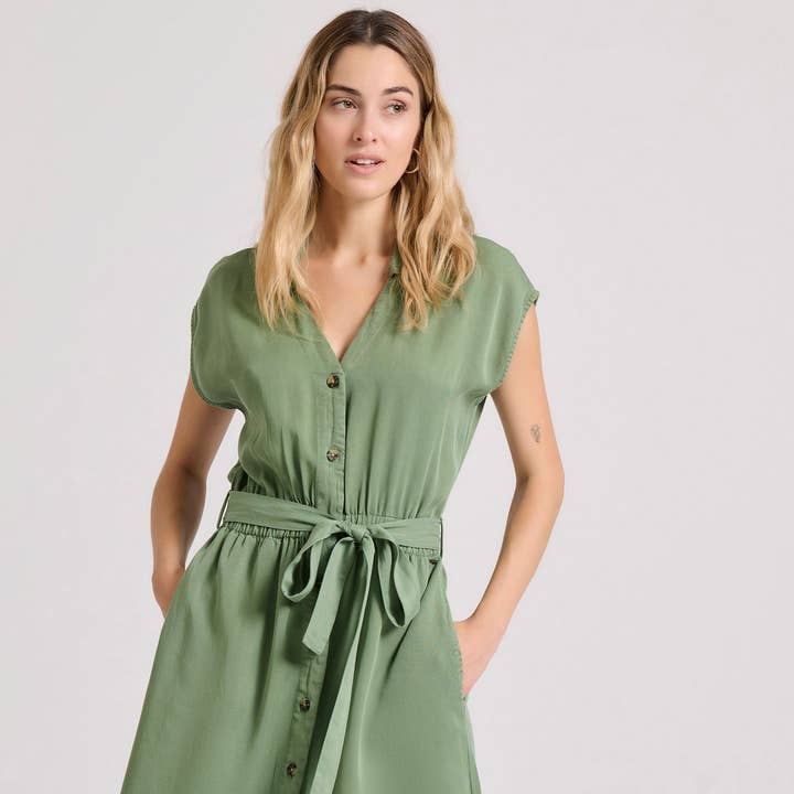 Lyocell Midi Semi-Dress for wholesale by Funky Buddha