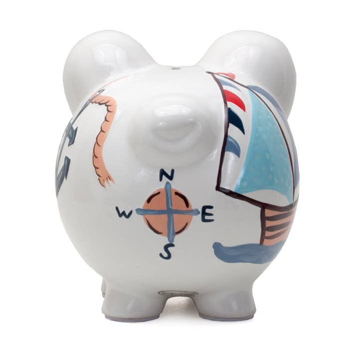 Child To Cherish® - Wholesale Money/Piggy Bank - Kids & Baby - Nautical Large Piggy Bank1