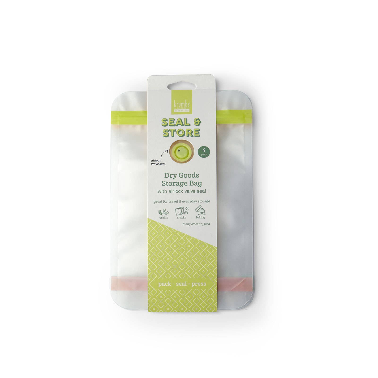 DM Merchandising – wholesale Food storage wrap/bag – Krumbs Kitchen Essentials Dry Goods Storage Bags4