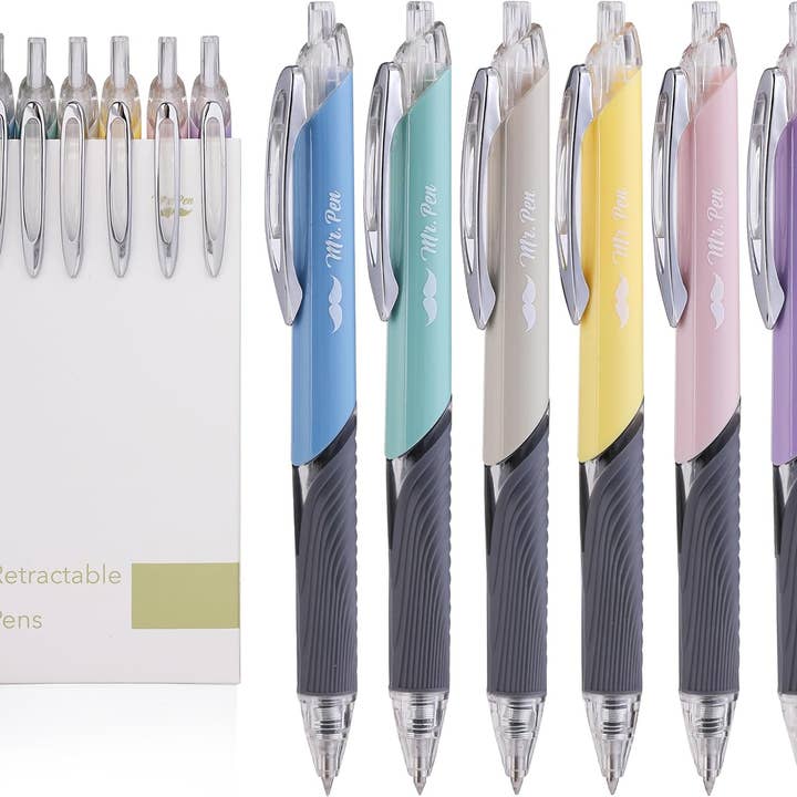 Mr. Pen - Wholesale Pen - Pastel Retractable Gel Pens, 6 Pack, 0.5mm Fine Point8