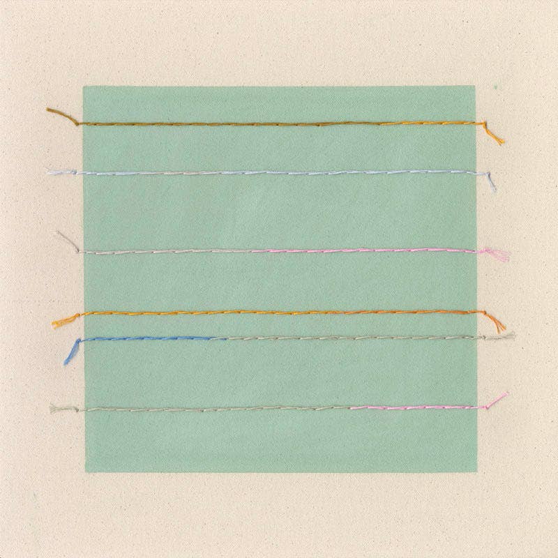 Emily Keating Snyder - Vendita all'ingrosso Stampa artistica - Stampa artistica da parete astratta a strisce verde salvia chiaro0