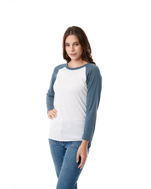 Total Apparel - Wholesale T-Shirt - Women's - Next Level 6051 - Unisex Triblend 3/4-Sleeve Raglan8