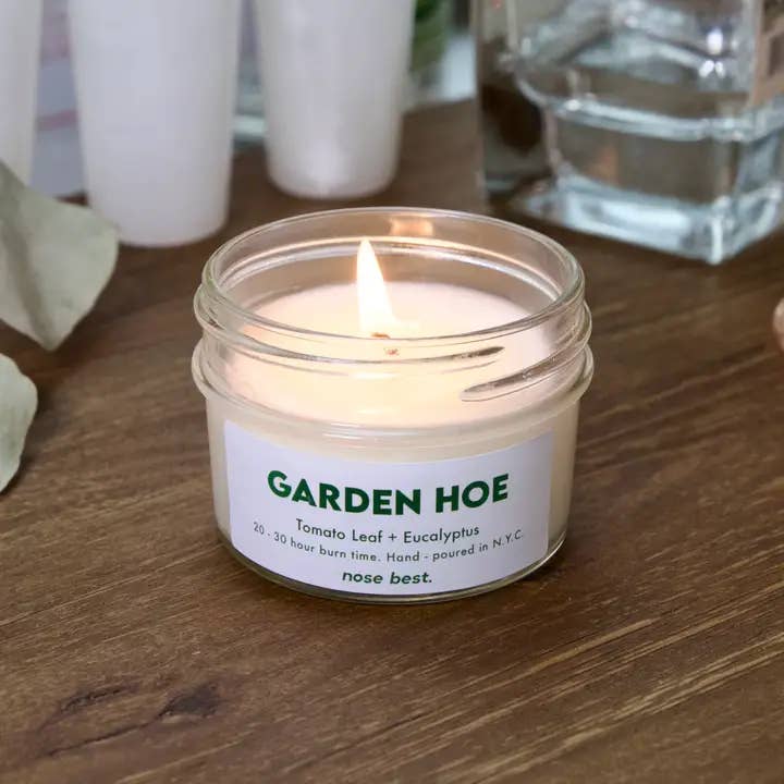 Nose Best Candles - Wholesale Jar/Filled Candle - Garden Hoe - Tomato Leaf & Eucalyptus Soy Candle1