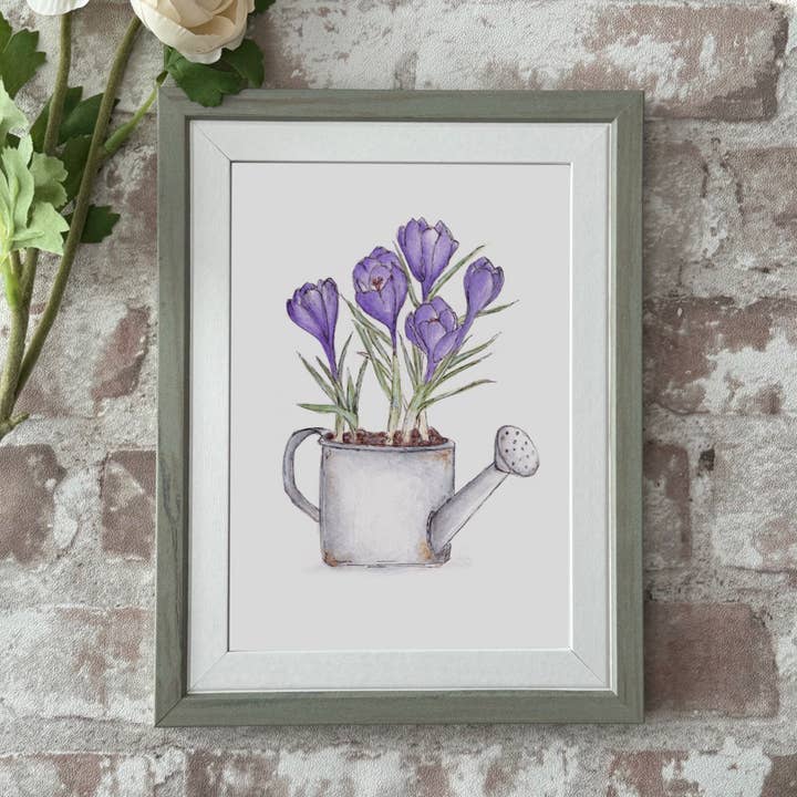 Crocus Print for wholesale by Lora Elan Illustrations