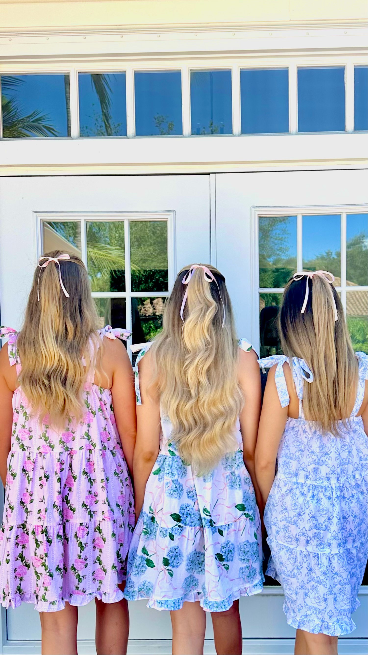 8 Oak Lane - Wholesale Sleepwear Set - Women's - Hydrangea Ribbons Tie Top Ruffle Dress1