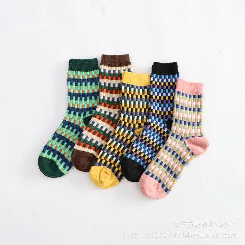 Sheer Trend - Vendita all'ingrosso Calzini - Donna - Calzini da donna caldi e colorati stampati4