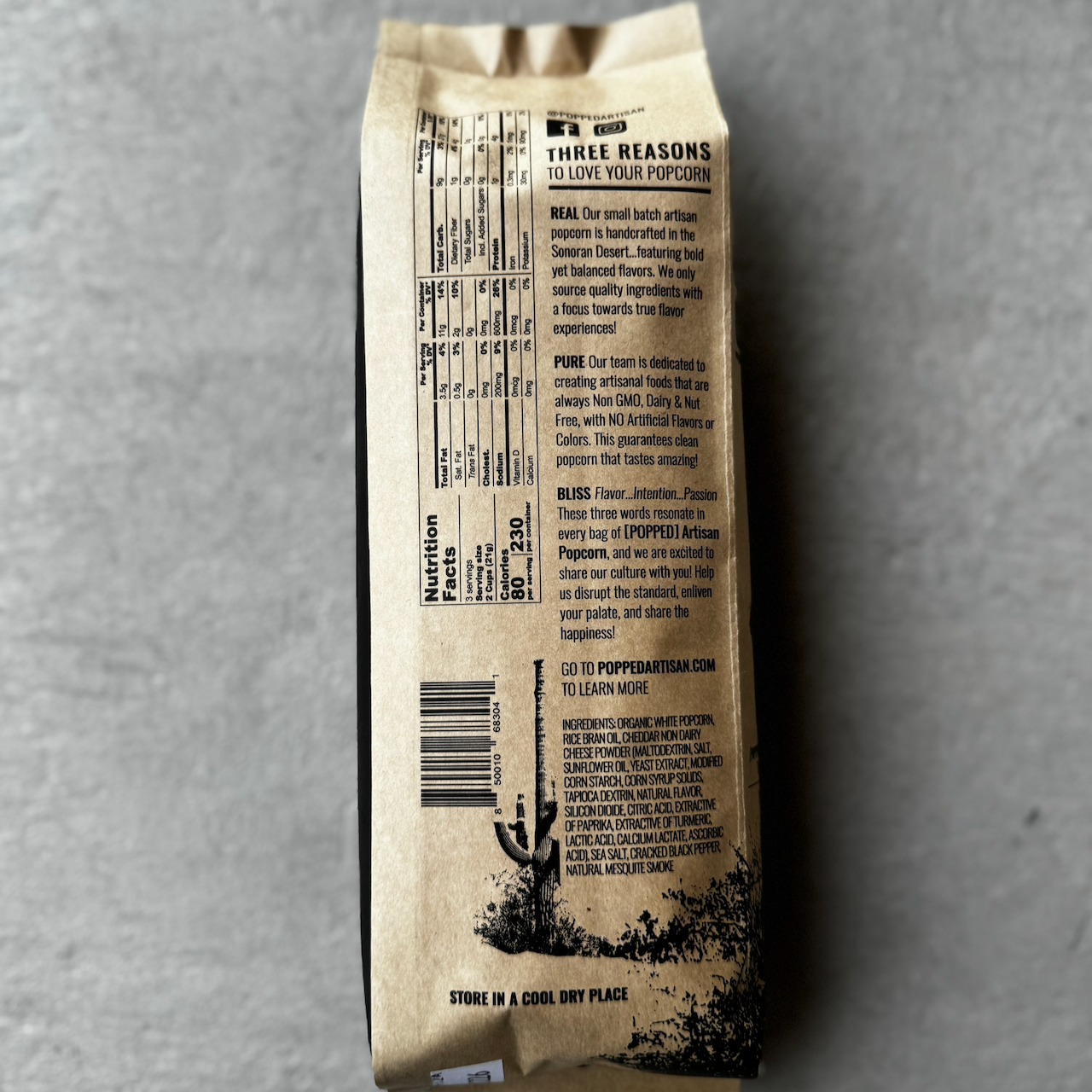 POPPED Artisan Popcorn - Wholesale Popcorn - Mesquite Smoked Cheddar Artisan Popcorn1