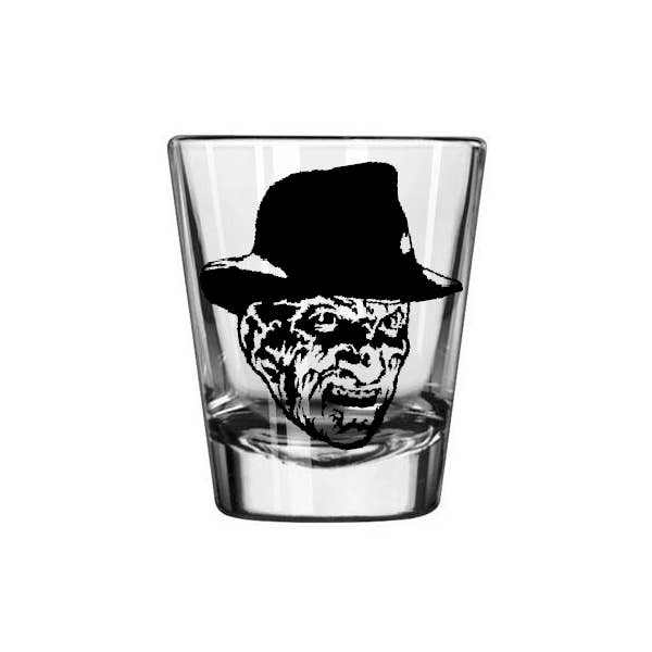Freddy Krueger Cauchemar sur Elm Street Verre à shot Barware Horreur Halloween Métaphysique pour la vente par Witchcrafted in MI