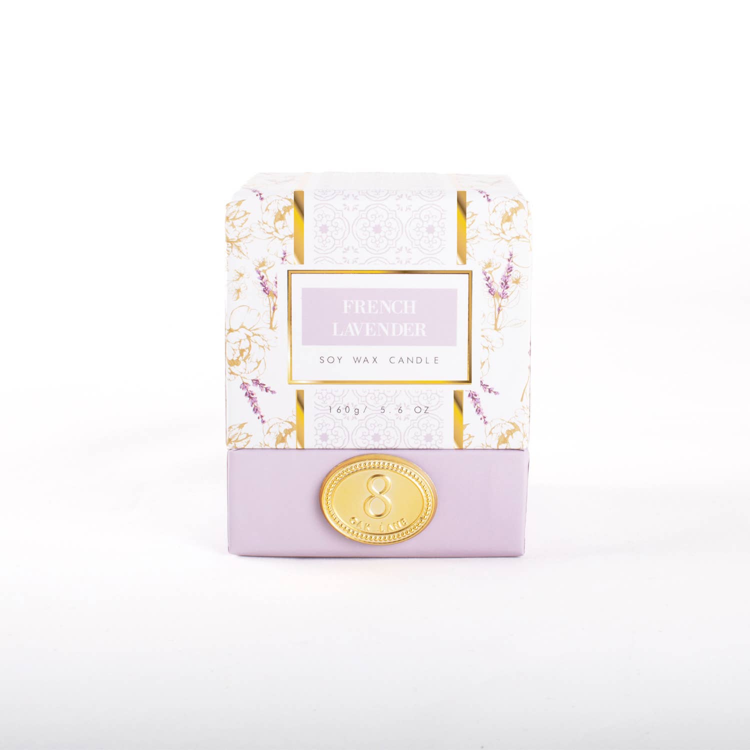 8 Oak Lane - Wholesale Jar/Filled Candle - French Lavender 5.6oz Soy Wax Candle1