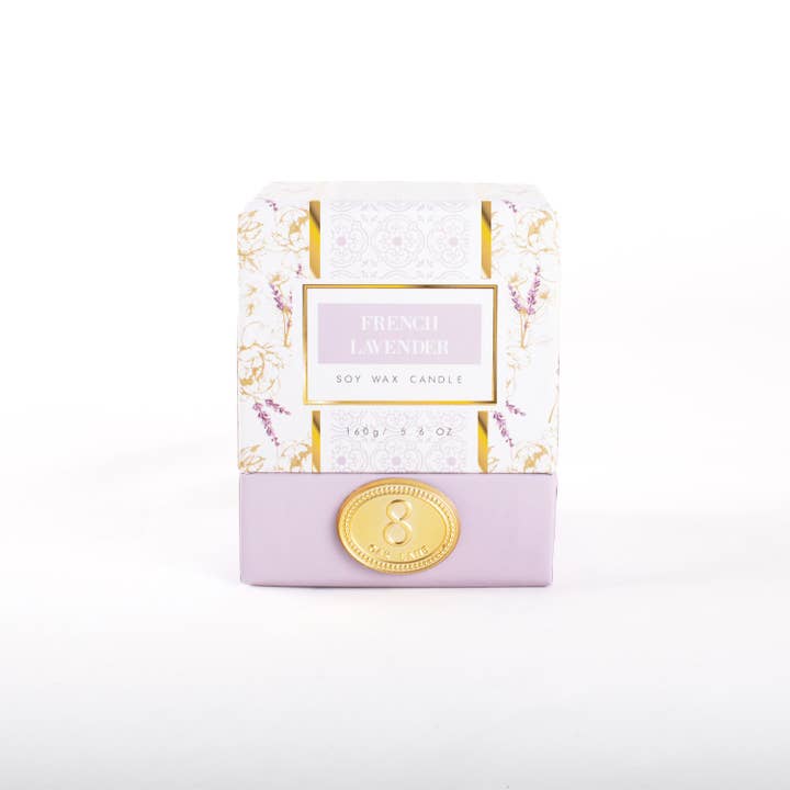 8 Oak Lane - Wholesale Jar/Filled Candle - French Lavender 5.6oz Soy Wax Candle1