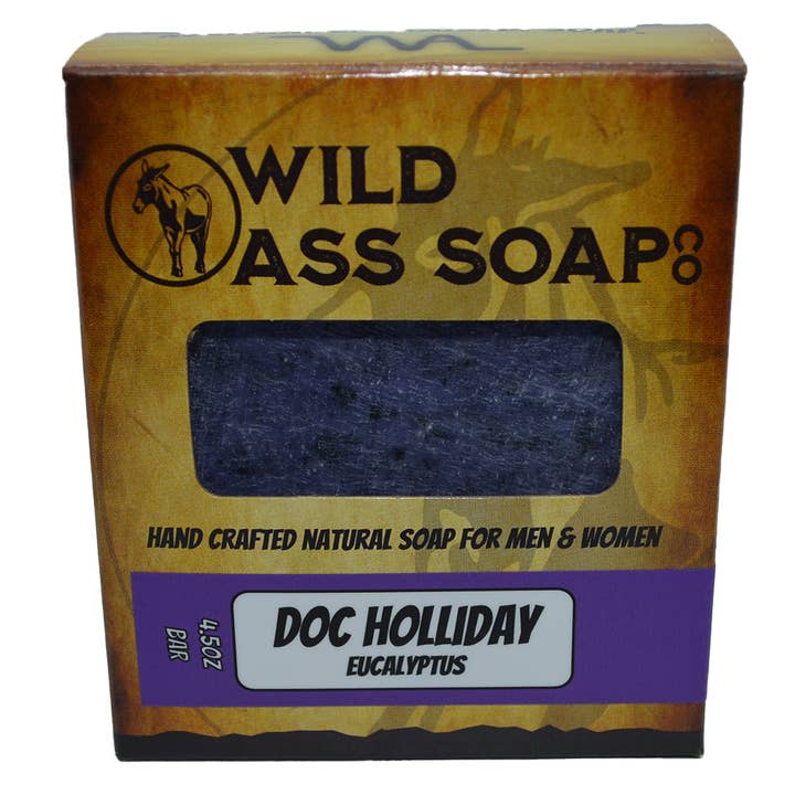 Doc Holiday Bar Soap for wholesale by Wild Ass Soap Co